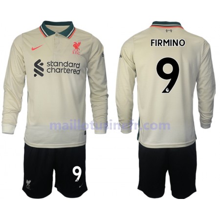 Maillot de Foot Liverpool Roberto Firmino 9 Extérieur 2021-22 Manches Longues - Enfant Maillot de Foot Liverpool Roberto Firmino 9 Extérieur 2021-22 Manches Longues - Enfant